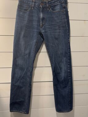 American Eagle Outfitters Straight Jeans in Dark Blue Wash